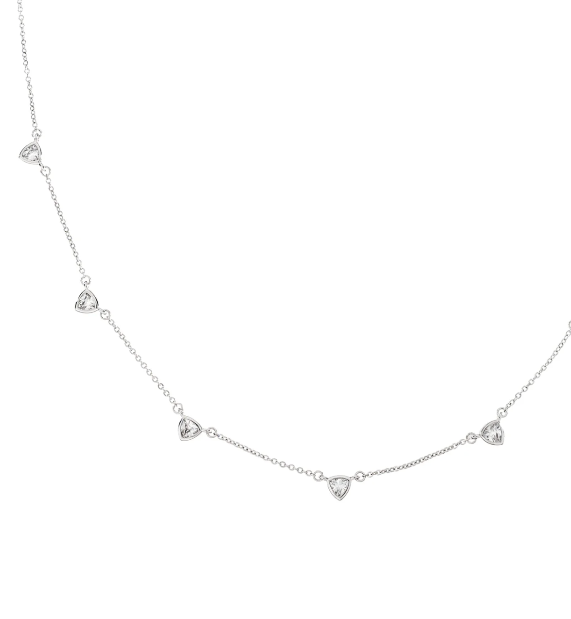 Brenda Grands Silver Demi-Fine Drop Necklace