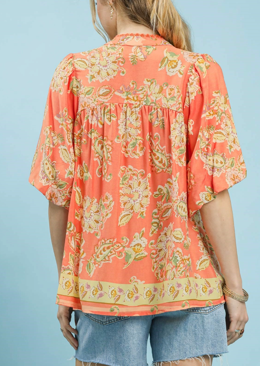 Sweet Spring Top in Apricot