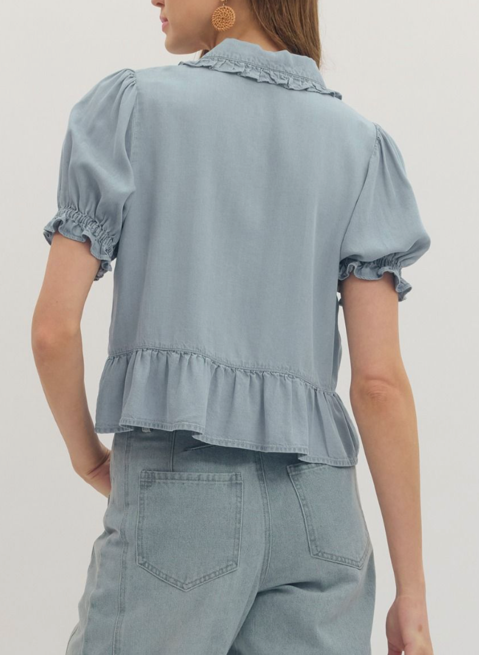 Sweet Surprise Lt. Denim Top