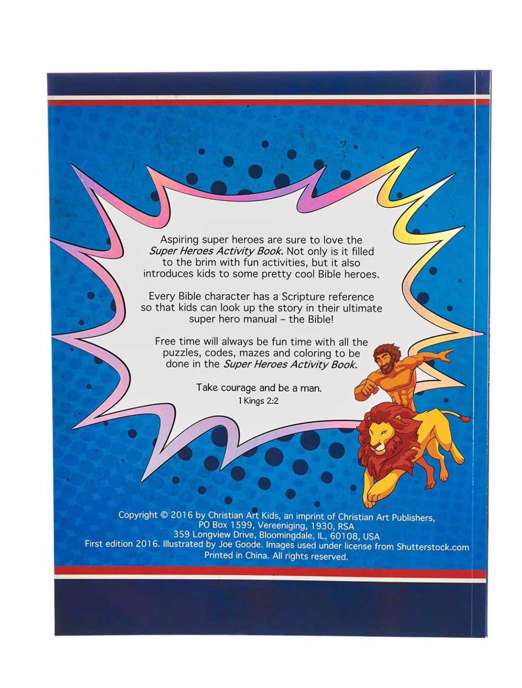 Bible Character: Super Heroes Activity Book