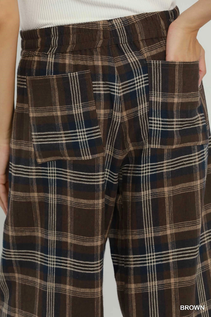 Plaid Perfection Pant in Brown
