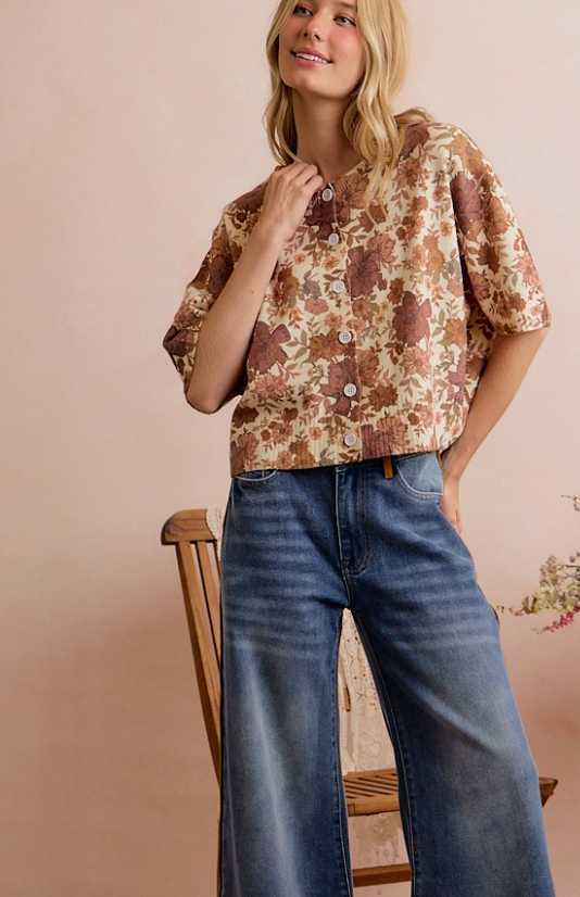 Cinnamon Garden Sweater Style Top