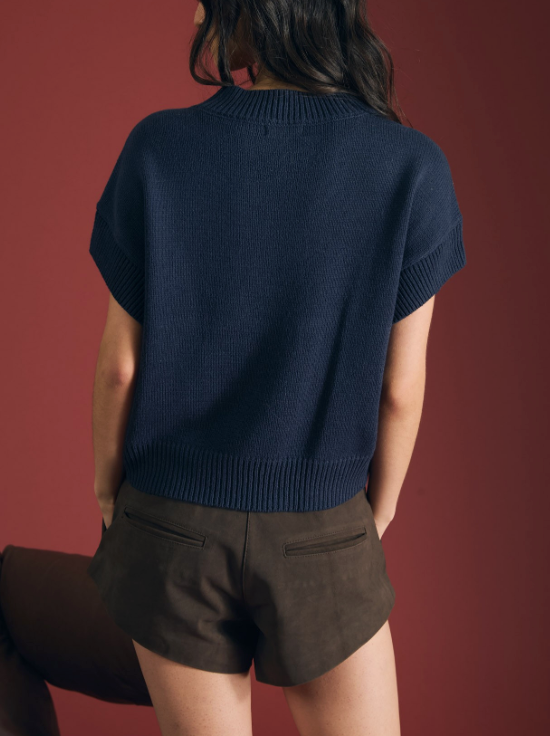Winter Puppy Sweater in Navy