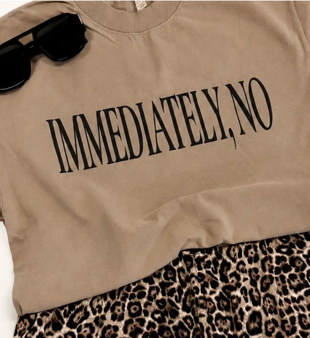 Immediately, No Tee in Mocha