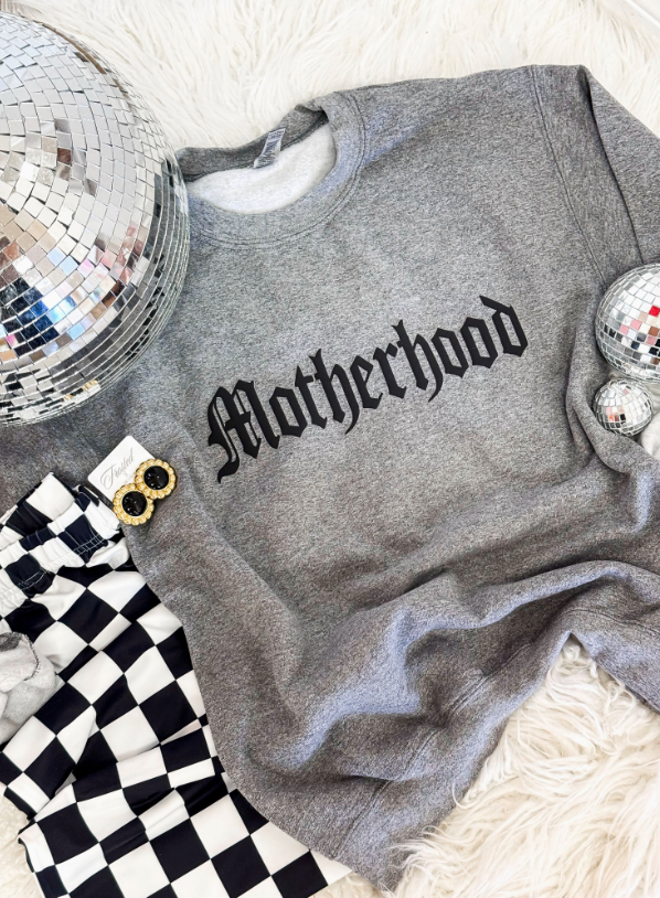 Motherhood Sweatshirt in Heather Grey