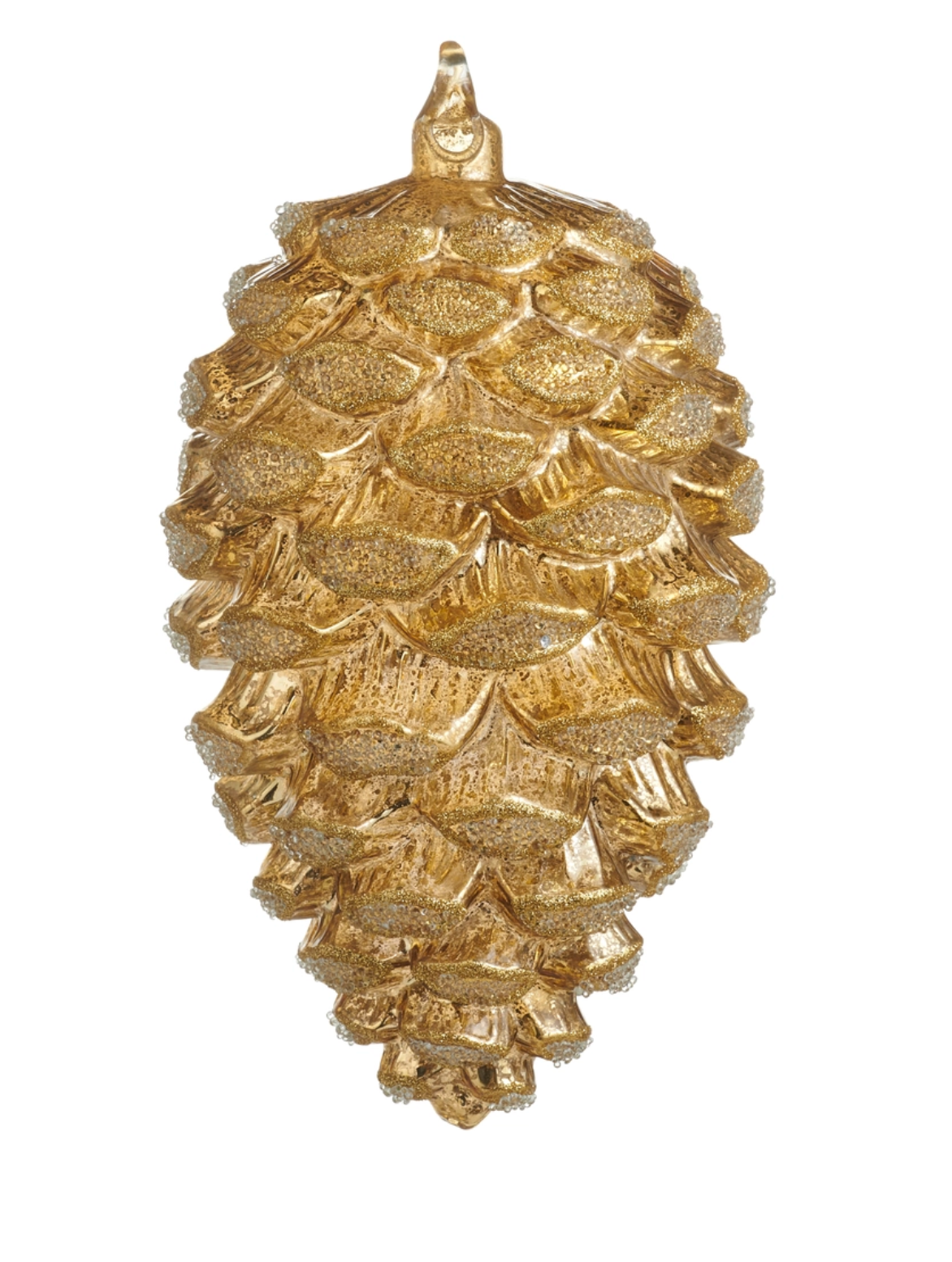 Gold Pinecone Ornament