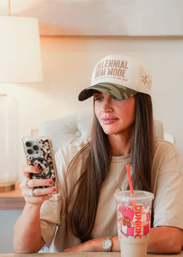 Millenial Mom Mode Camo Cap