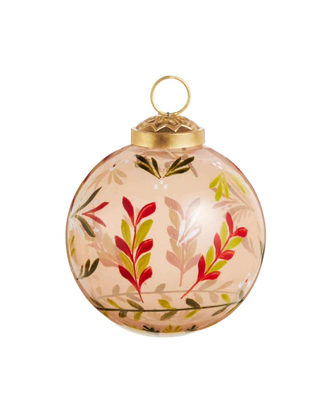 Floral Transparent Ball Ornament