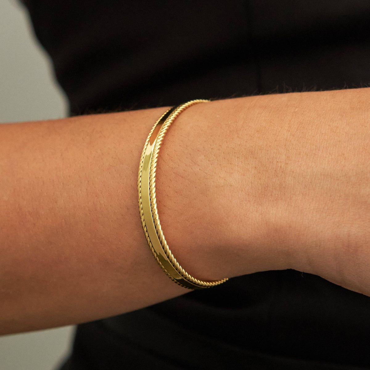 Grenda Grands 18K Gold Warrior Bangle