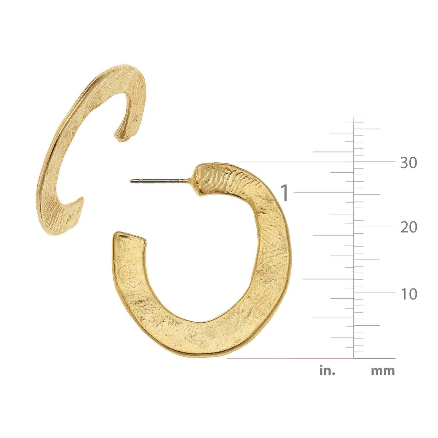 Susan Shaw Small Gold Hoop Earrings