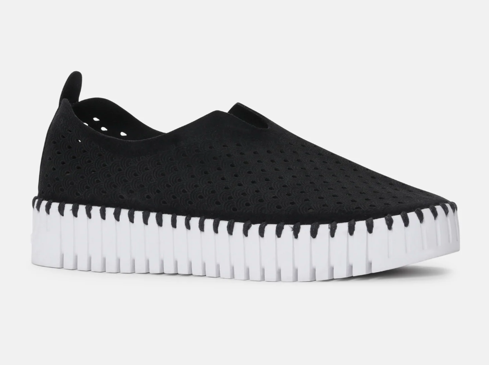 Ilse Jacobsen Platform Slip on Sneaker in Black