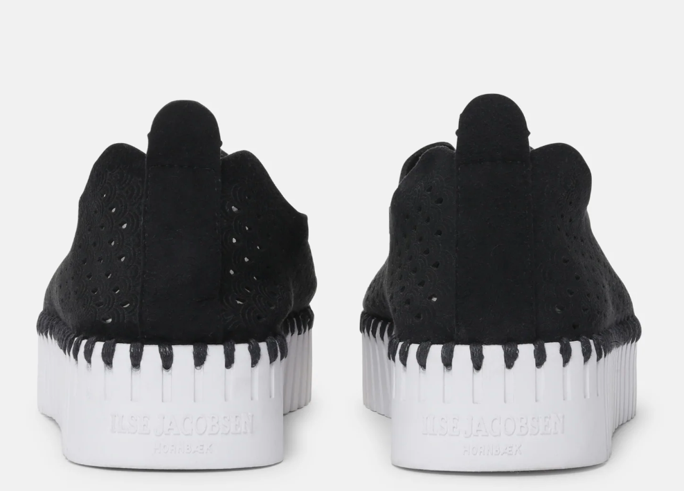 Ilse Jacobsen Platform Slip on Sneaker in Black