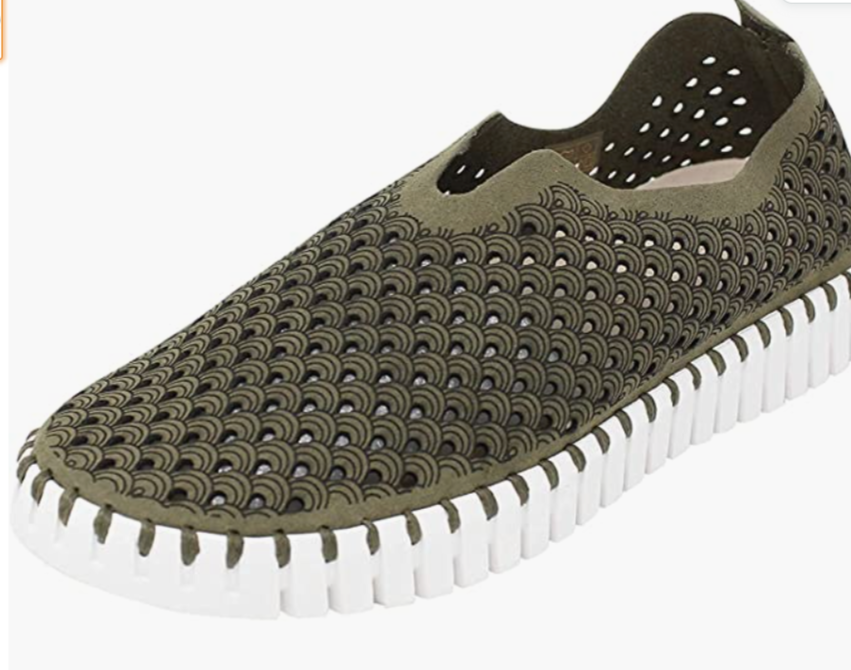 Ilse Jacobsen Deep Olive Slip On Sneaker