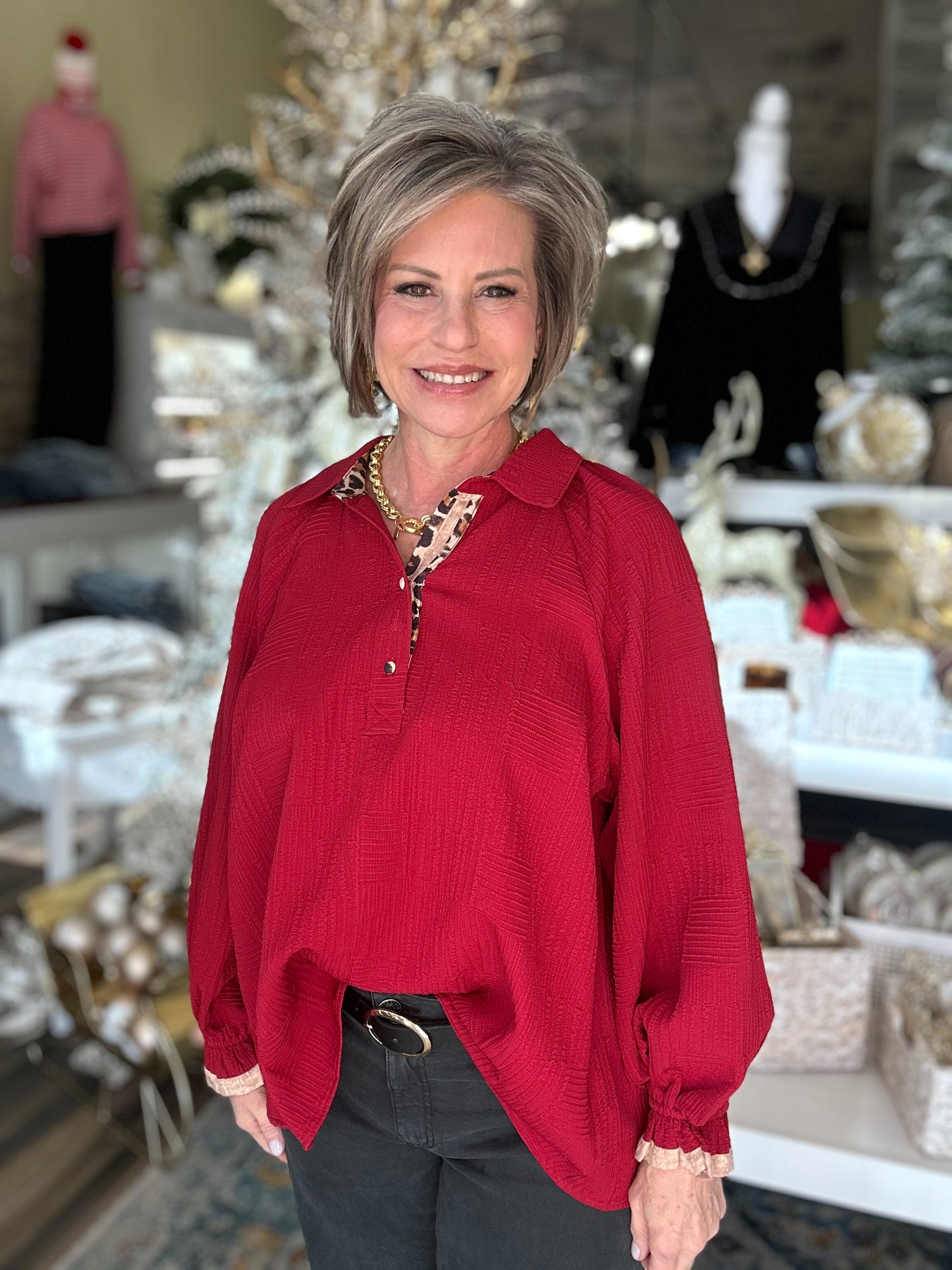 NEW! Bistro Charm in Crimson