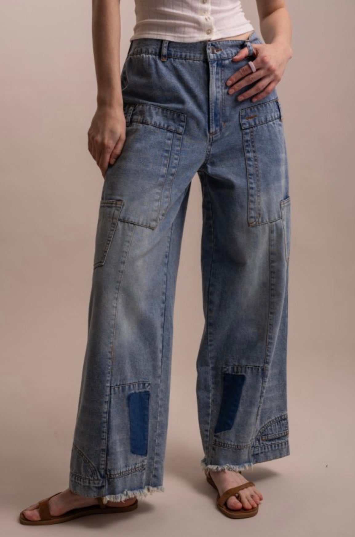 Upcycled Inspired Denim Pants