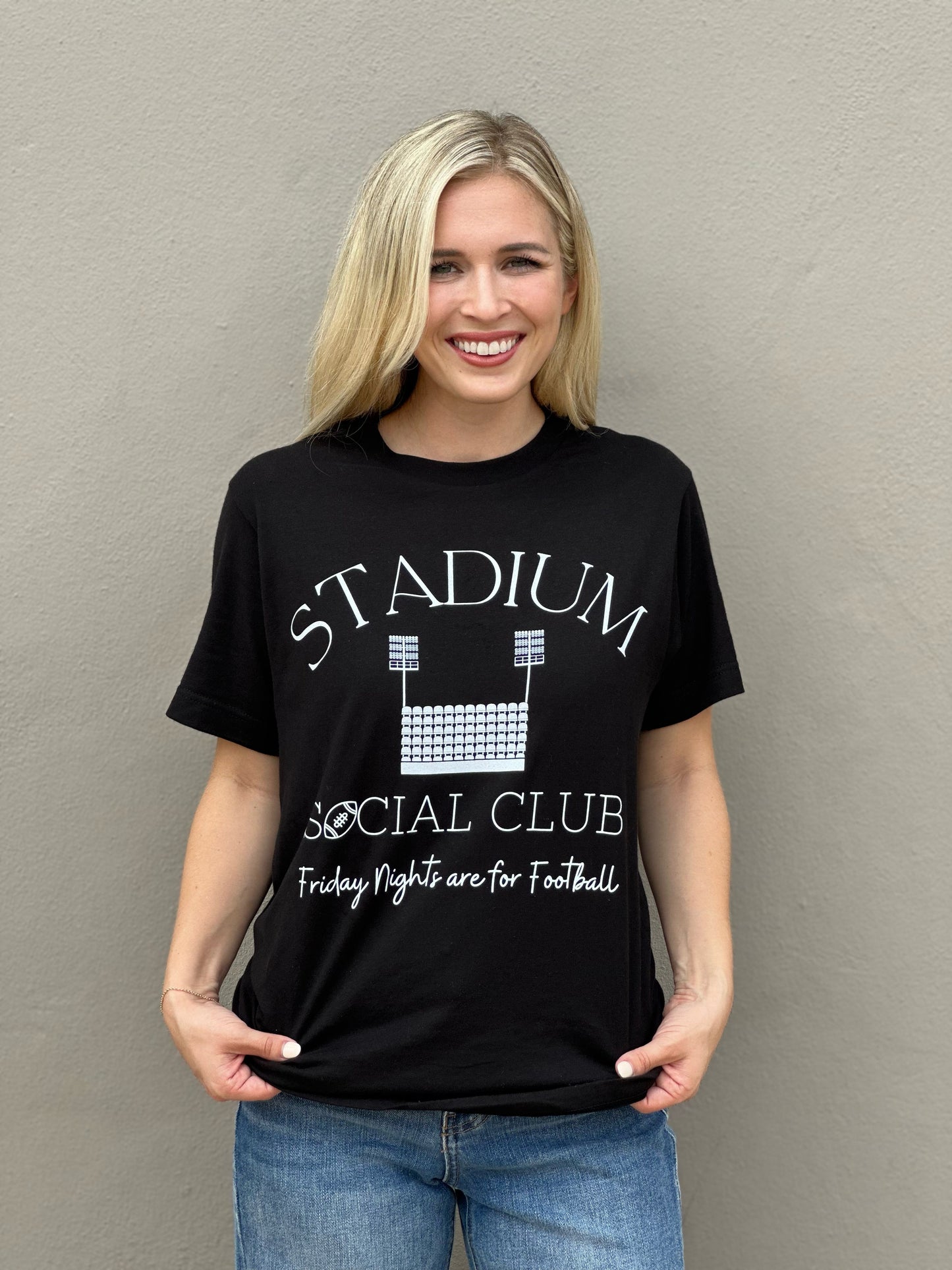Stadium Social Club Game Tee in Black Extended