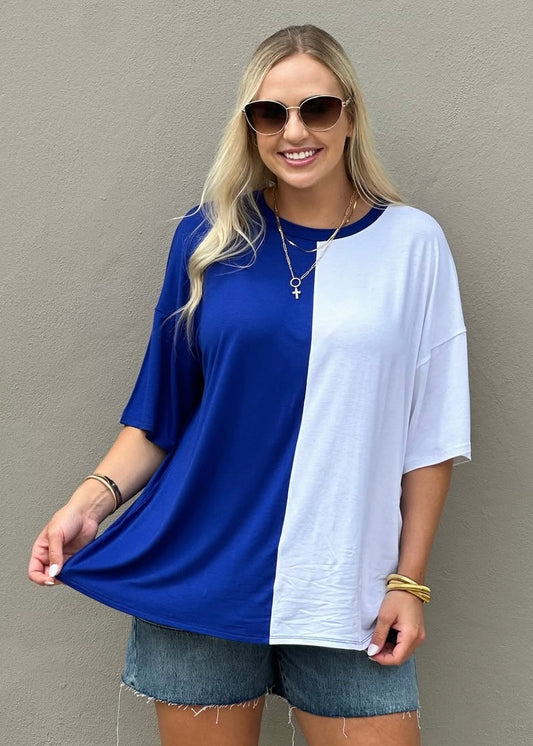 Show Your Pride Royal Colorblock Tee