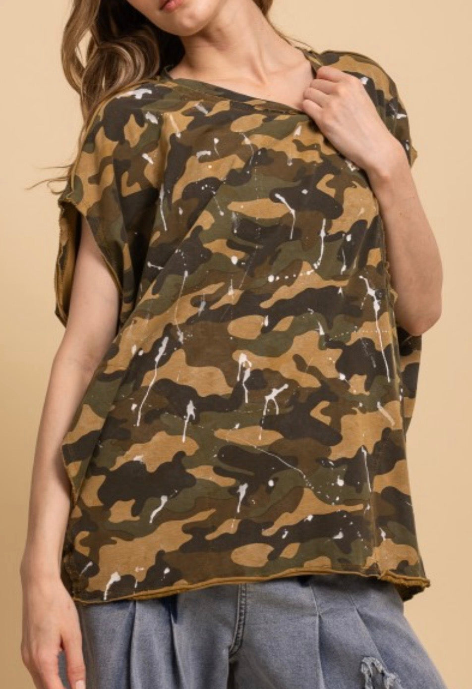 Paint Splash Camo Top
