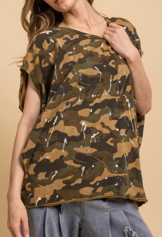 Paint Splash Camo Top
