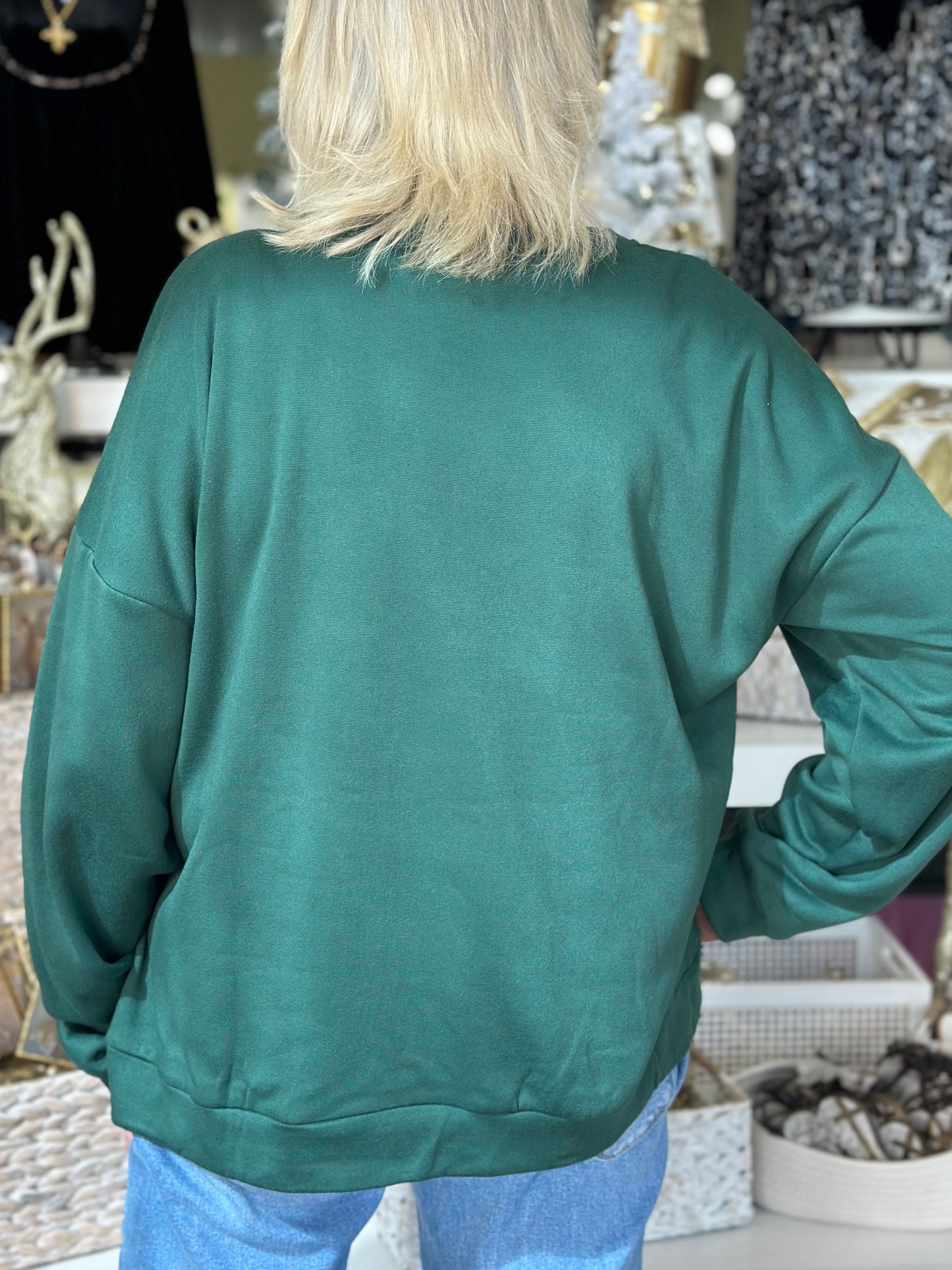 NEW! Pretty Plaid Bow Pullover Top