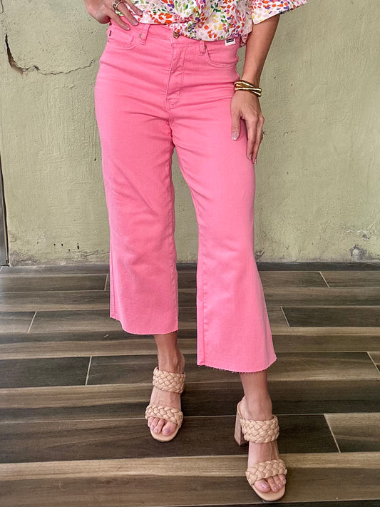 Judy Blue Lorrie pant in spring pink