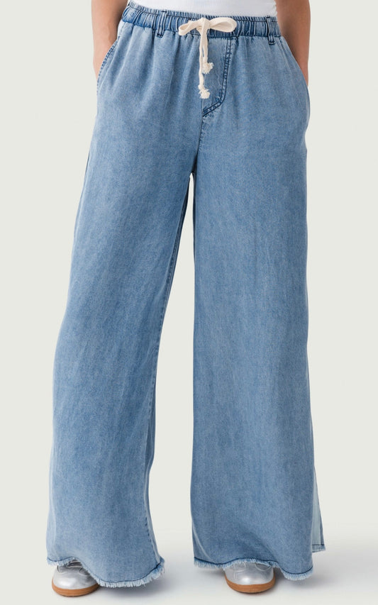 Vintage Havana Drawstring Pant in Denim
