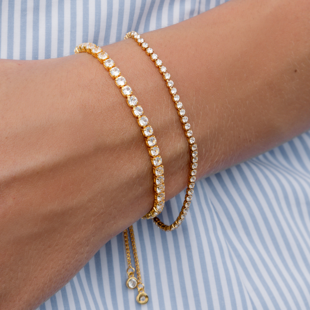 Brenda Grands Waterproof 2mm Dainty Tennis Bracelet