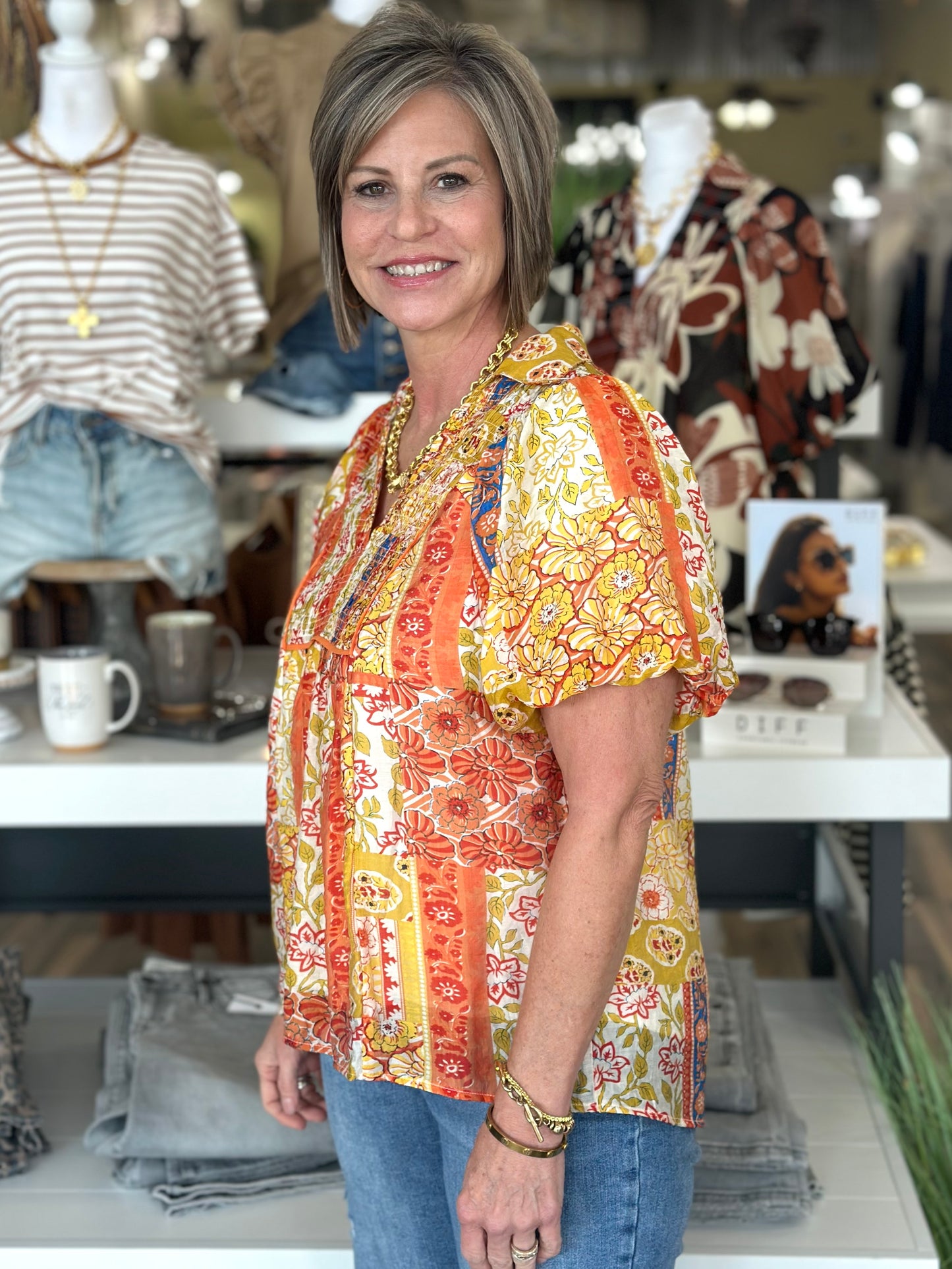 NEW! Falling For Floral Top