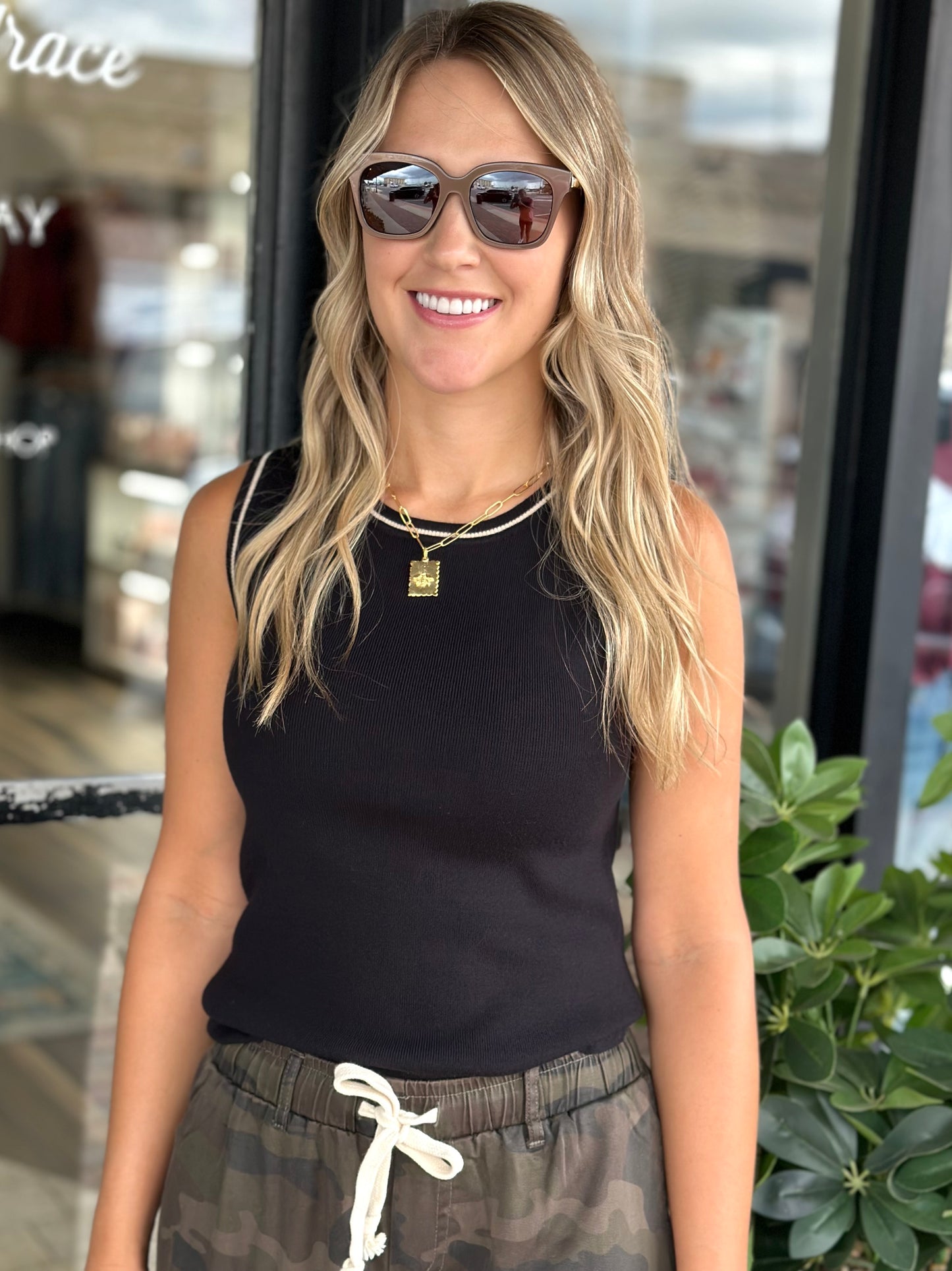 NEW! Simple Sophistication Tank in Black