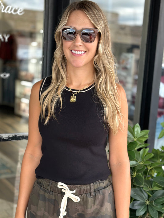 NEW! Simple Sophistication Tank in Black