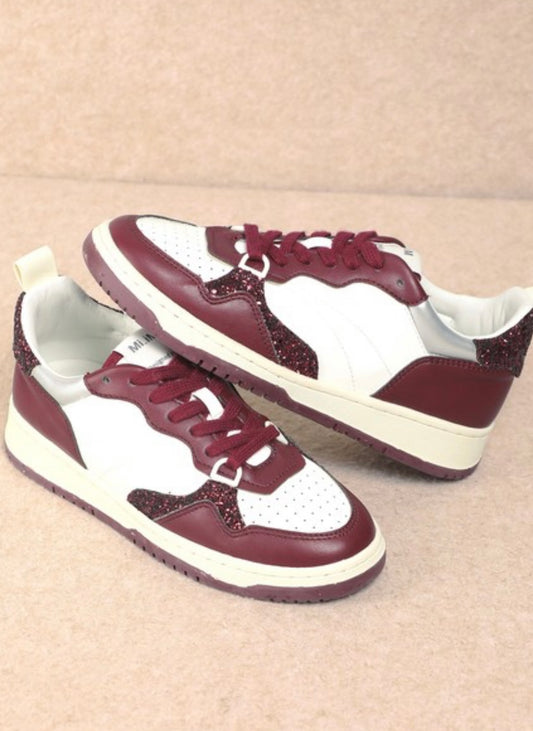 Playful Paige Maroon Sneaker by Mi.iM