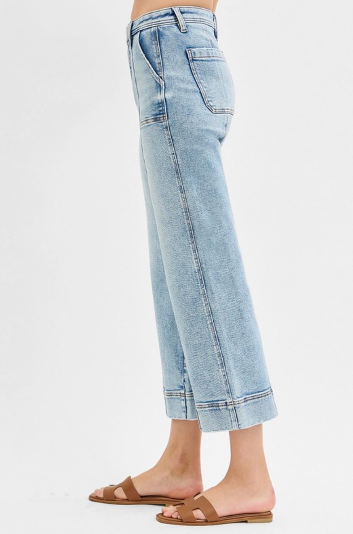 Debra Front Seam Crop Jean by Risen