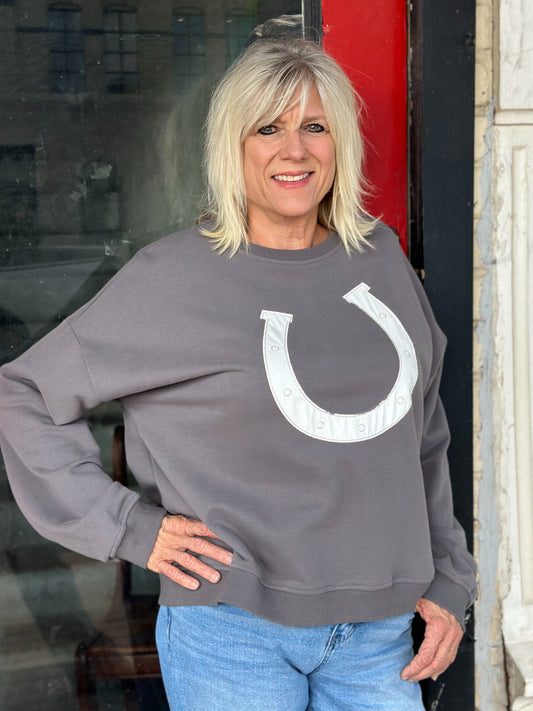 NEW! Happy Horseshoe Pullover top