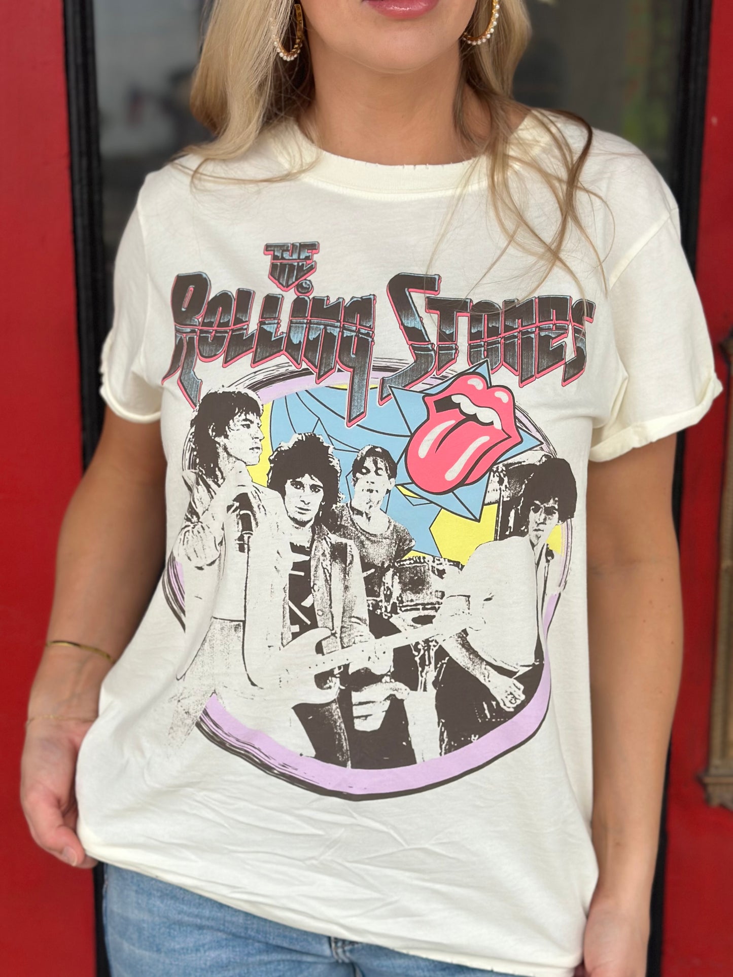 The Rolling Stones Fan Favorite Tee in Cream extended