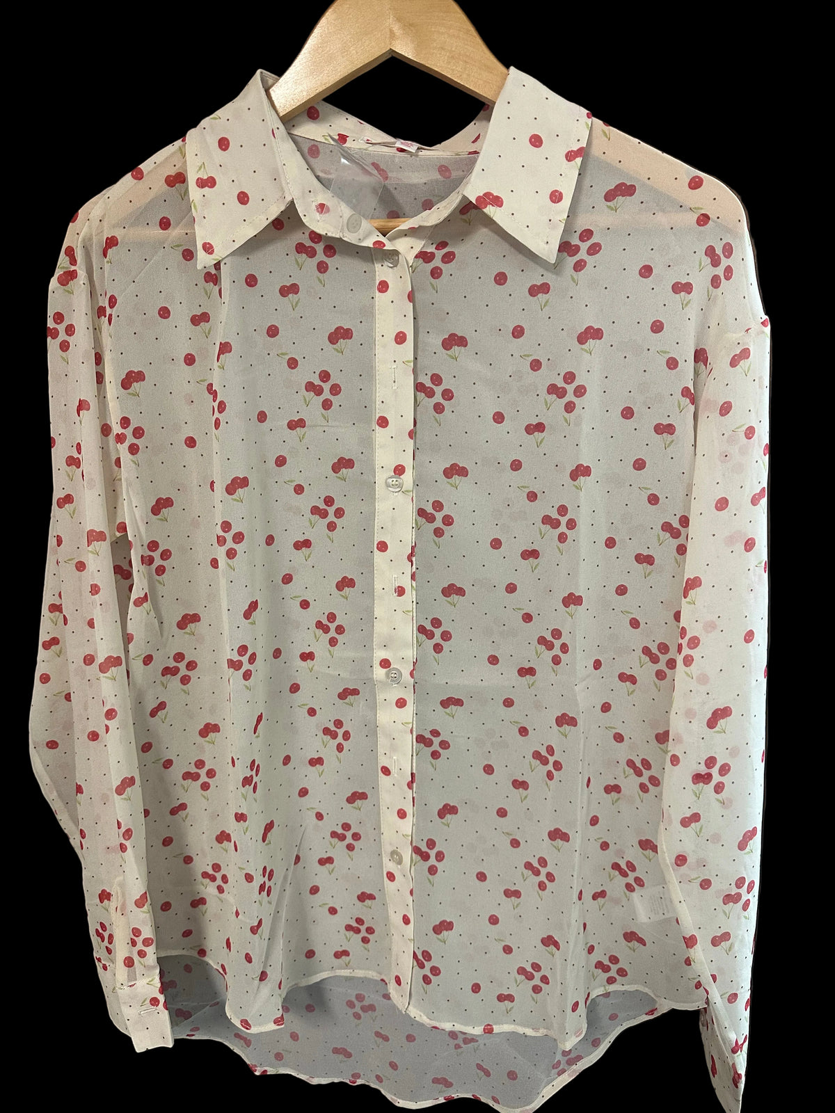 Cherry Dream Sheer Top