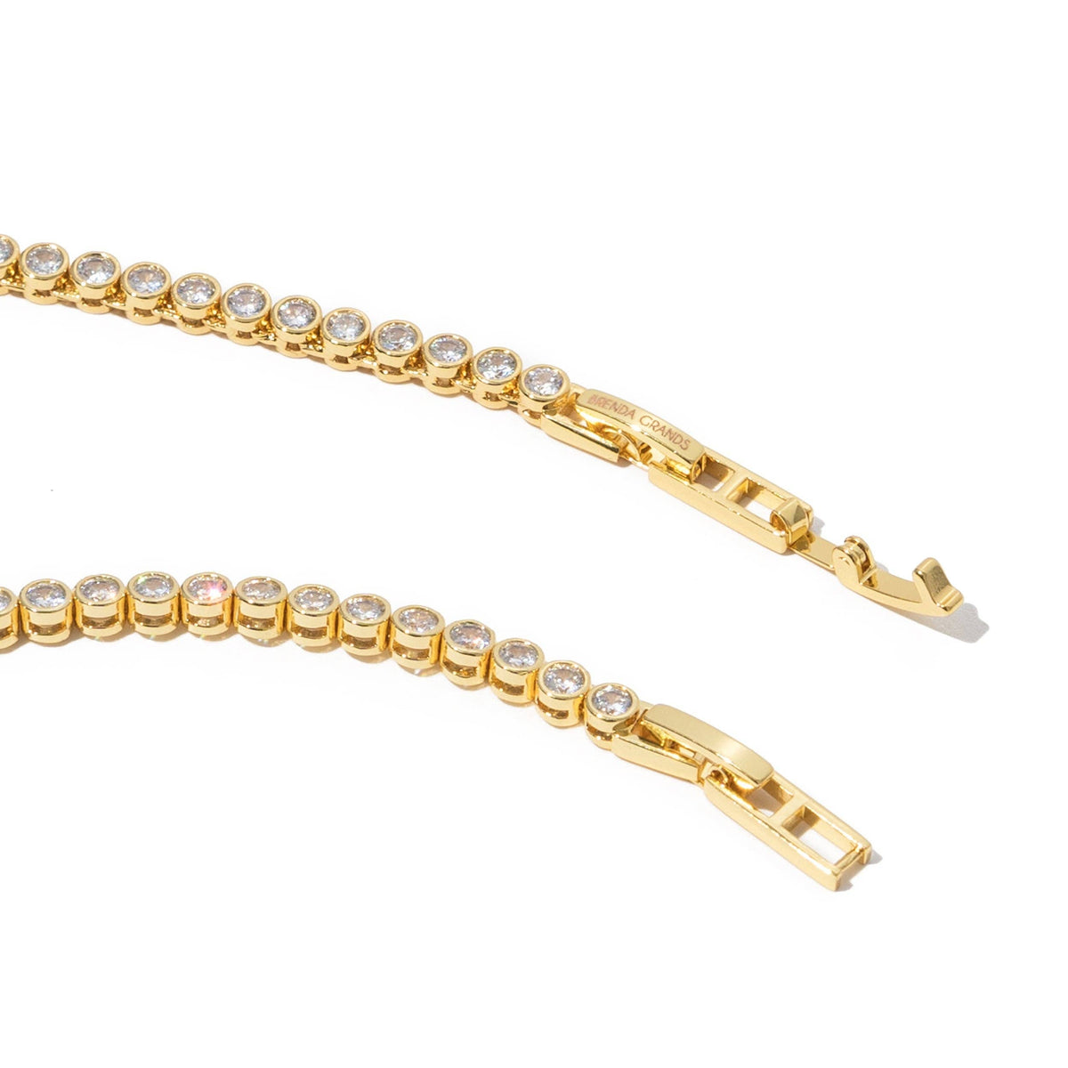 Brenda Grands Brilliant Tennis Necklace 18K Gold