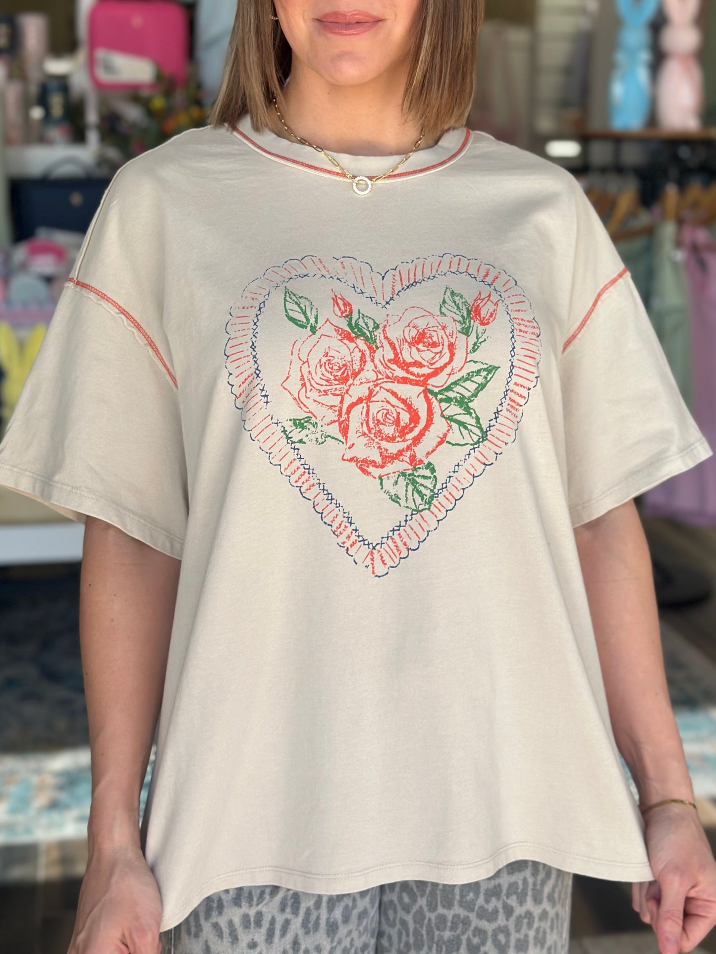 Vintage Love Flowers Tee