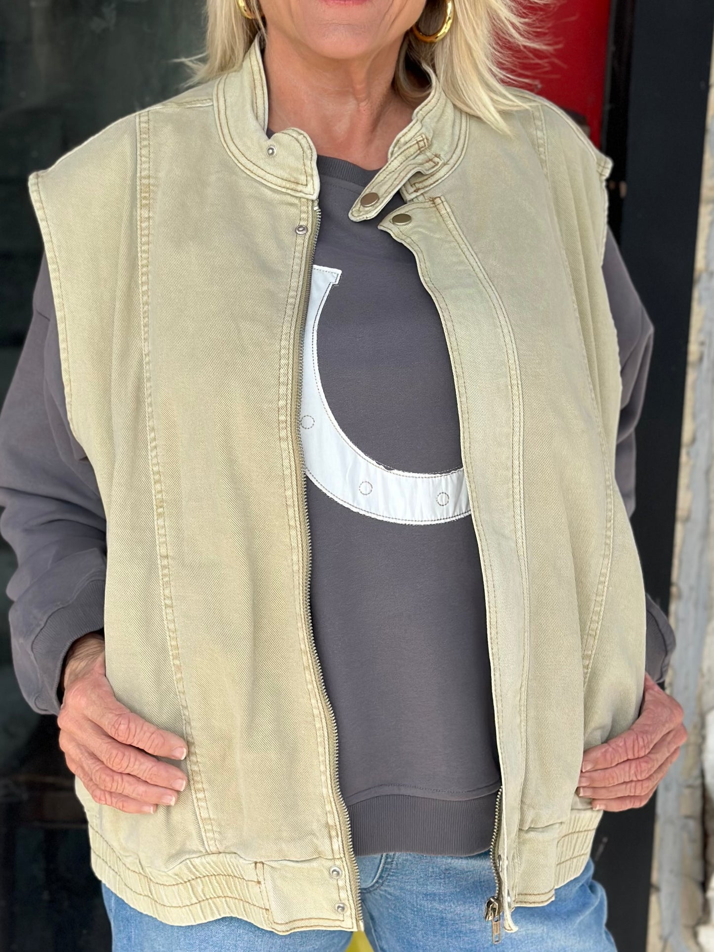 NEW! Cedar Creek Cutie Vest in Sandstone