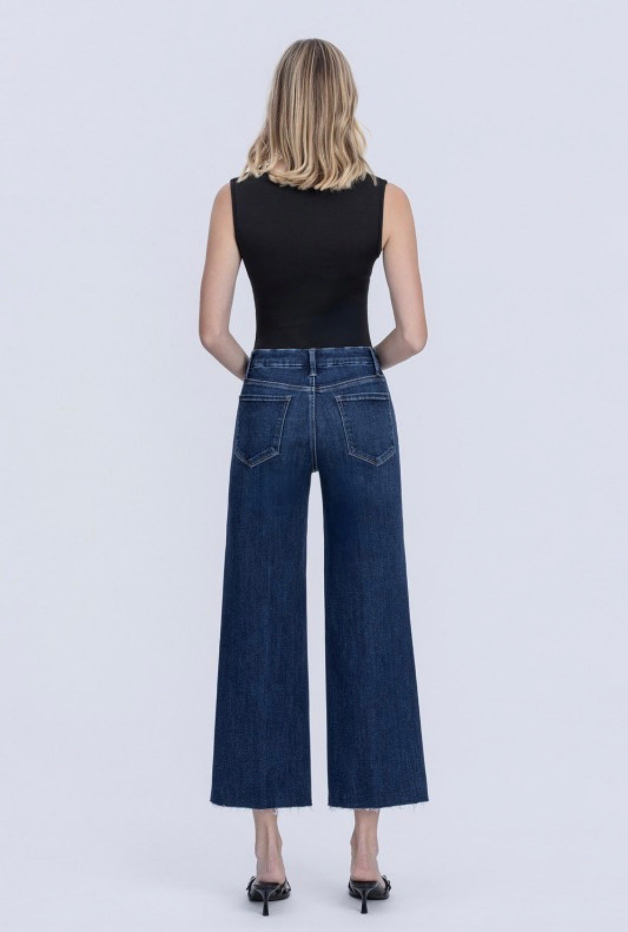 Caring Dark Crop Jean by Flying Monkey