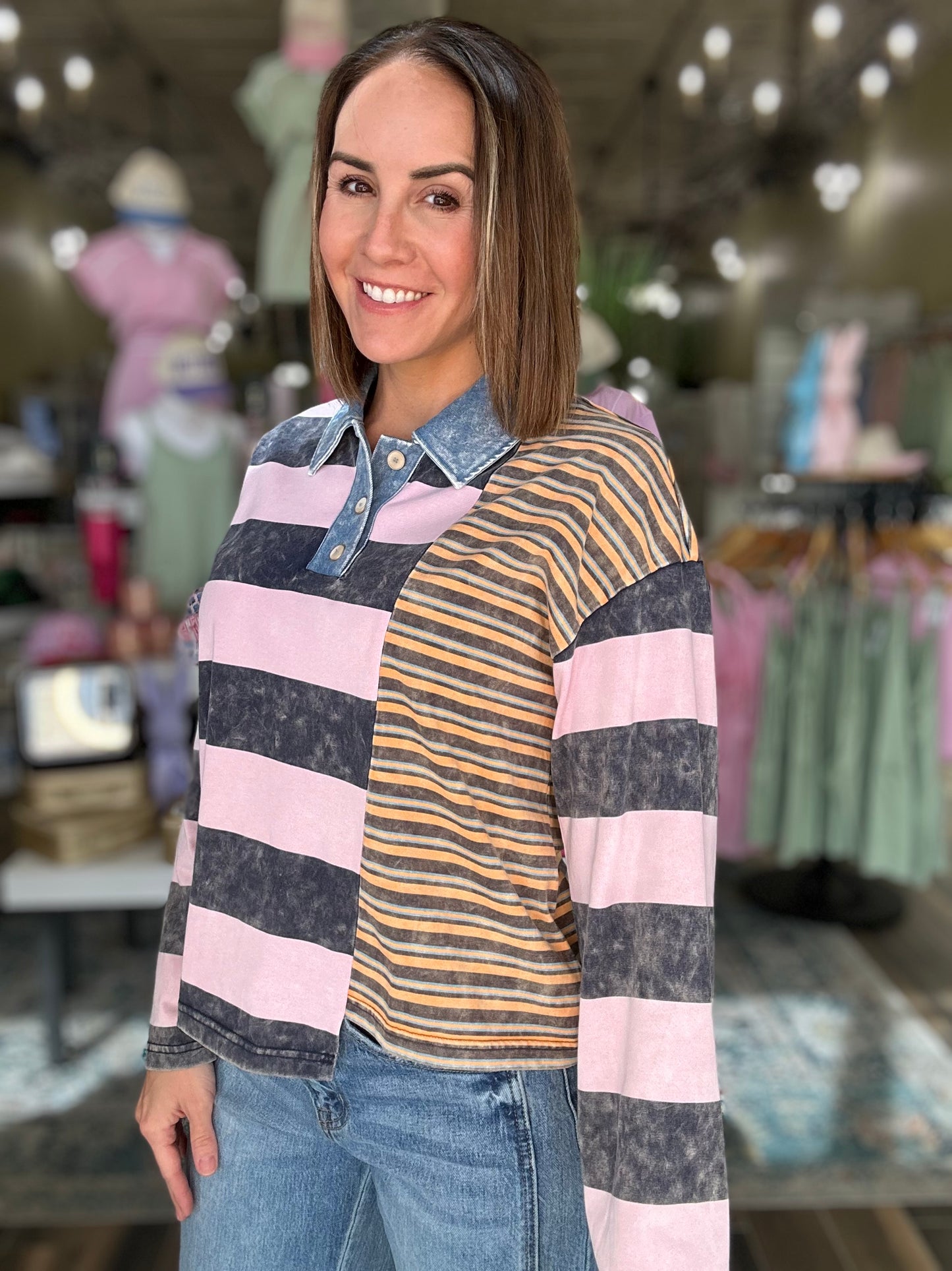 Mix It up Striped Top