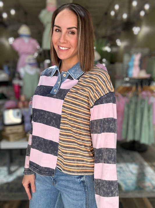 Mix It up Striped Top