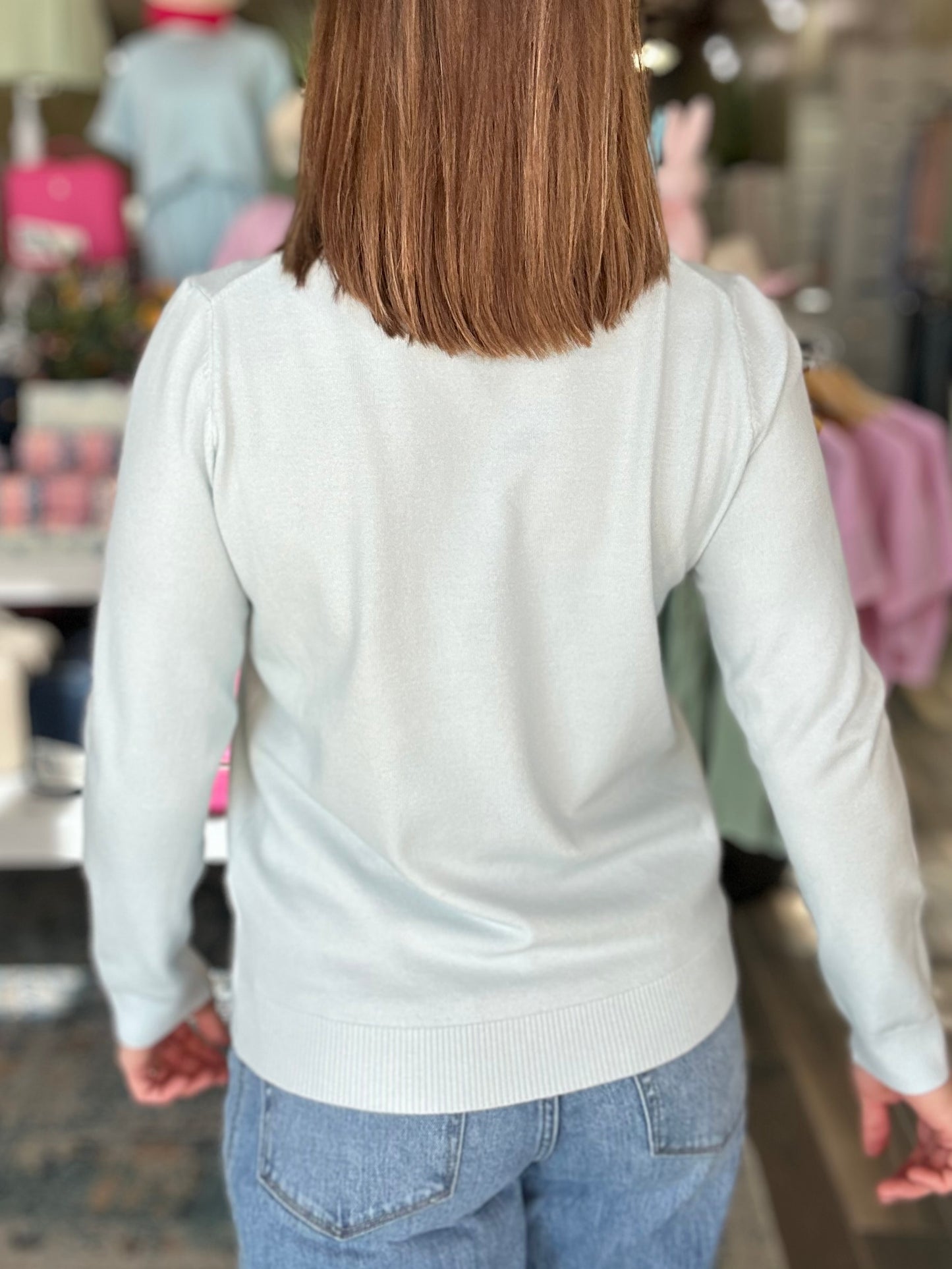 Everyday Soft Pullover Top in Lt. Blue