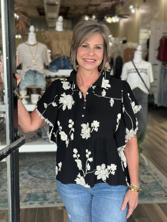NEW! Easy Going Top in Black