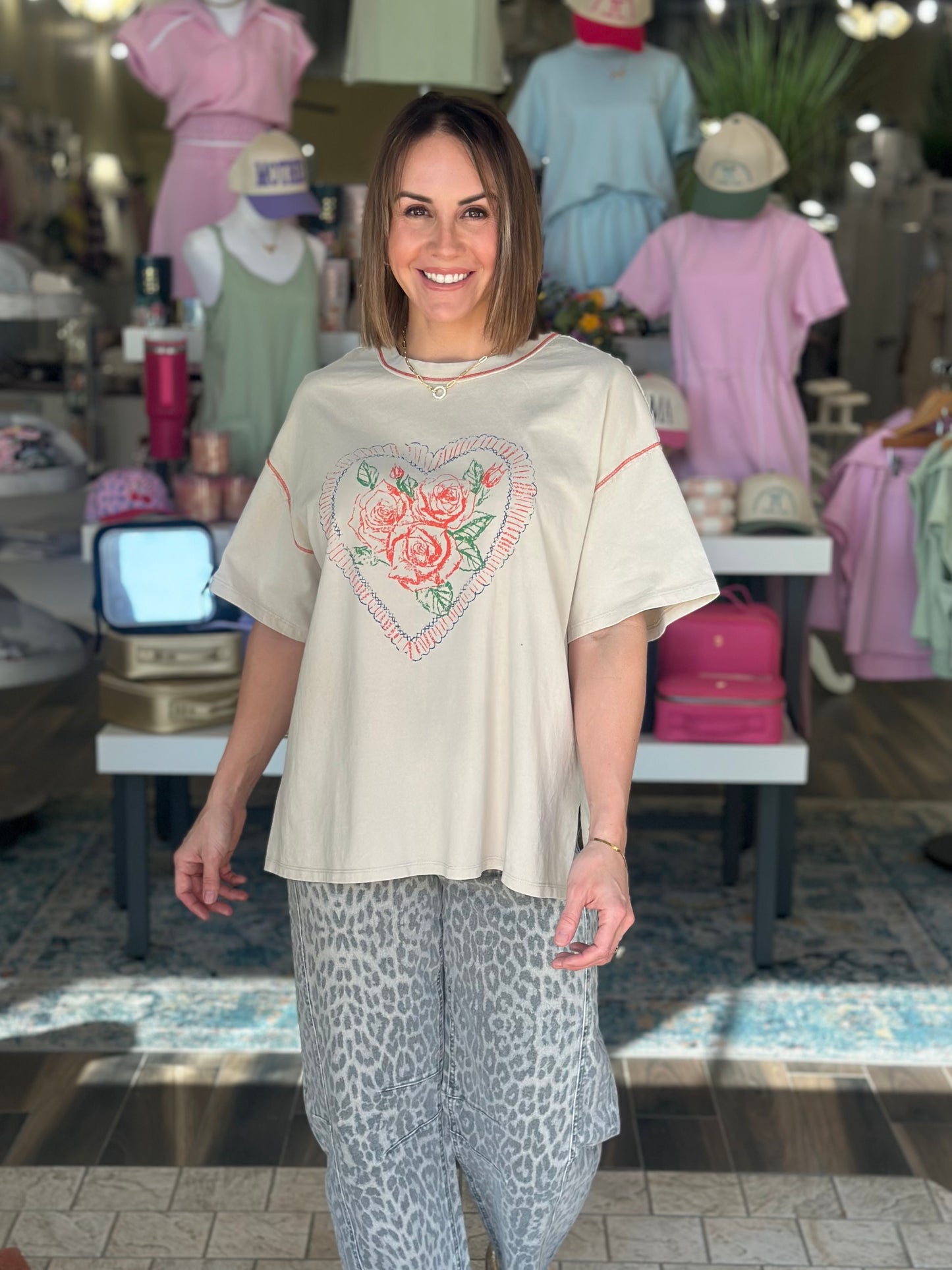 Vintage Love Flowers Tee