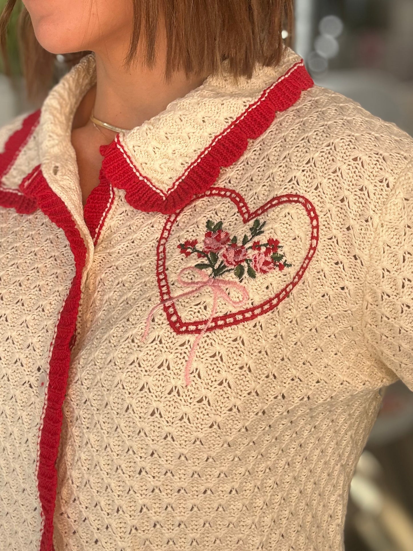 Lots of Love Crochet Cardigan Top