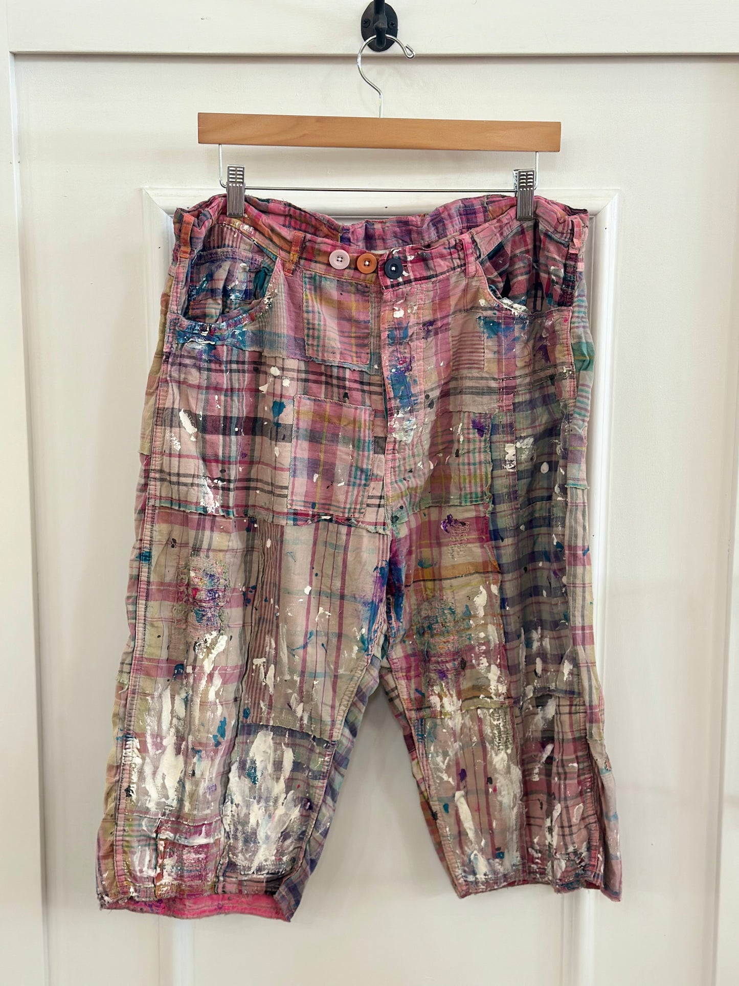 MPEARL Patchwork Madras Shorts 036 #33