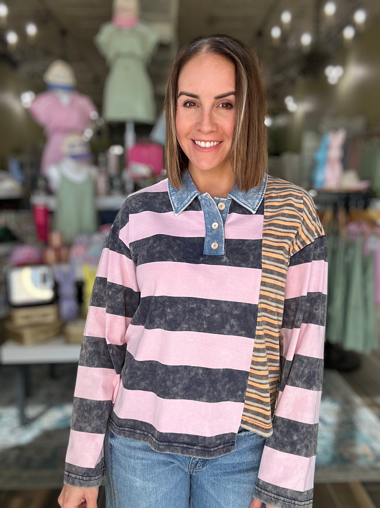 Mix It up Striped Top