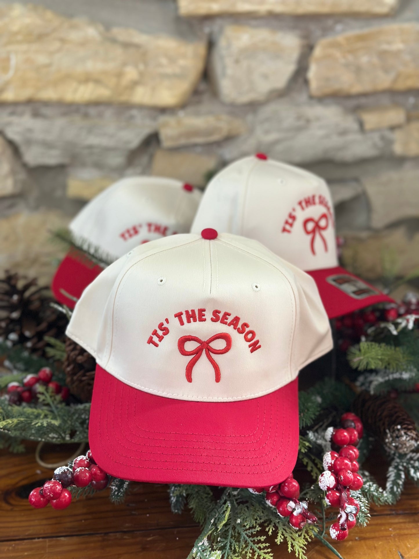 Tis' The Season Cap in Red