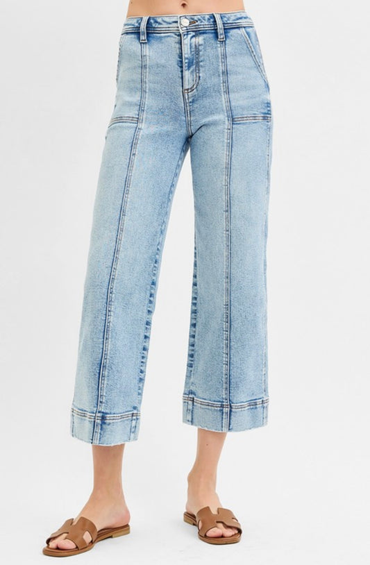Debra Front Seam Crop Jean by Risen