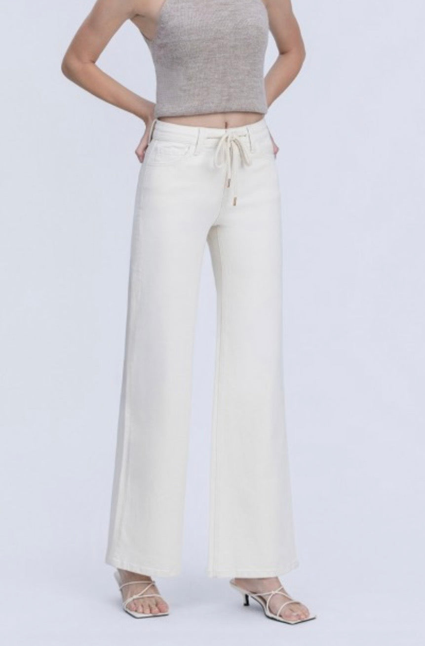 Olivia Natural Drawstring Jean by Vervet
